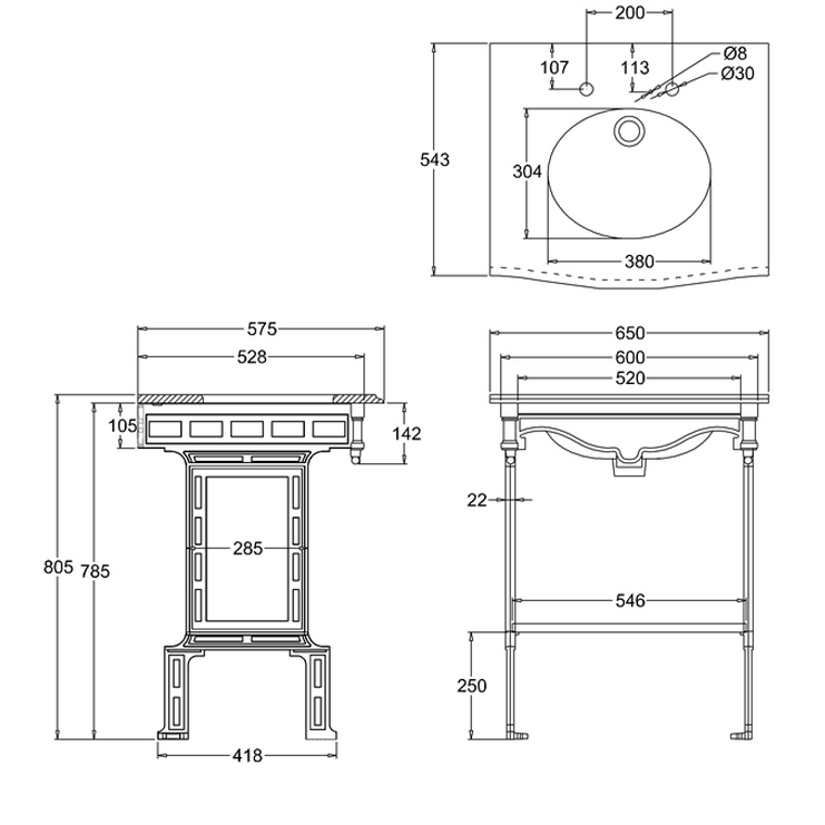 Фото Раковина - стиль Английский - Купить в Интернет-магазине